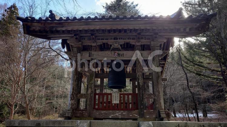 長野県-光前寺-鐘楼 光前寺,寺,宝積山の写真素材