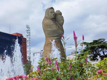 山下公園ドナルホールド水の守護神 山下公園ドナルホールド水の守護神 横浜,山下公園,水の守護神の写真素材