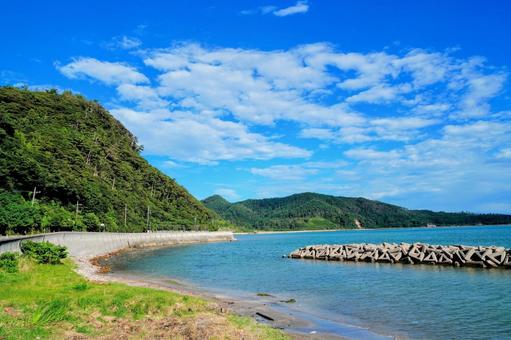 隠岐の島の都万湾 隠岐の島の都万湾の写真