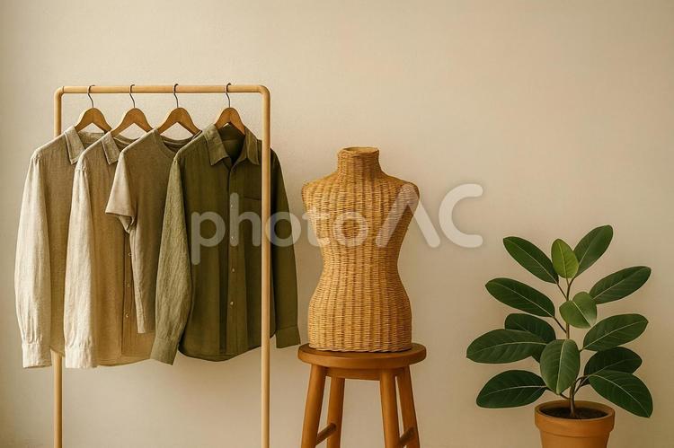 環境に配慮したサステナブルファッション サステナブル,ファッション,エシカルファッションの写真素材