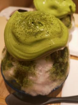 抹茶のエスプーマ フード,クリーム,おいしいの写真素材