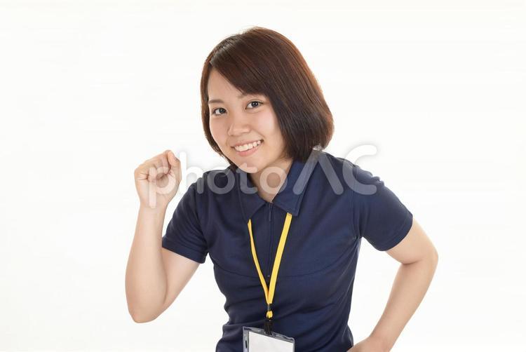 笑顔のスタッフ ビジネス,女性,仕事の写真素材