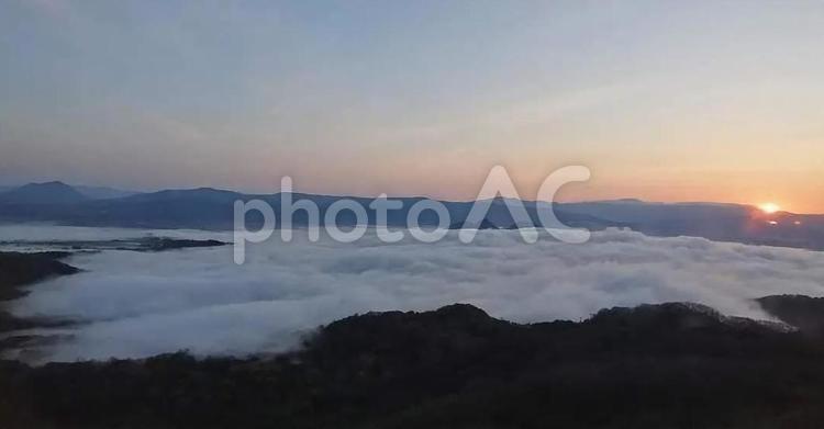 洞爺湖と雲海 雲海,雲,山の写真素材