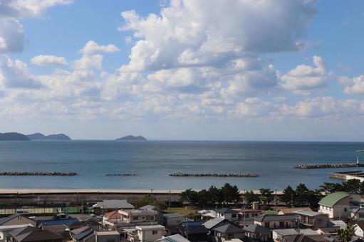玉津島神社　奠供山からの風景 玉津島神社,奠供山,風景の写真素材