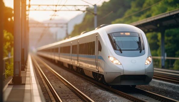 鉄道車両の側面 鉄道車両の側面の写真