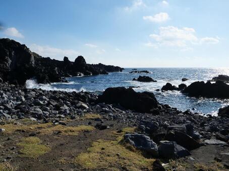 伊豆大島　トウシキ遊泳場 トウシキ遊泳場,伊豆大島,伊豆諸島の写真素材