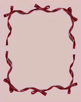 リボン フレーム おしゃれ 赤 リボン フレーム おしゃれ 赤の写真