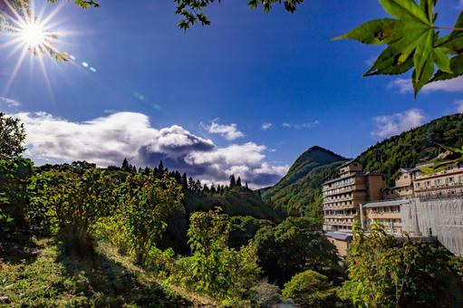 青空に映える岩手の山々 青空に映える岩手の山々の写真