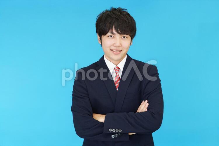 笑顔のビジネスマン 男性,ビジネス,ビジネスマンの写真素材