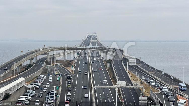 東京湾アクアライン　海ほたる 海ほたる,きれい,アクアラインの写真素材