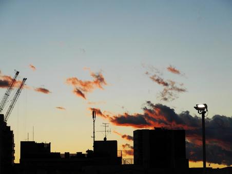 Sunset scenery, JPG