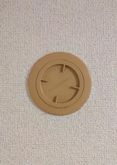 設備機器配管用貫通穴 設備機器配管用貫通穴 設備機器配管用貫通穴,エアコンの配管,エアコンの穴の写真素材