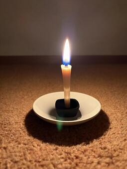 ろうそくの灯火 ろうそく,和ろうそく,キャンドルの写真素材