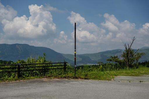 熊本県ドライブ ドライブ,車窓,熊本県の写真素材