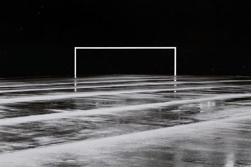 雨上り（白黒） 雨上り,雨,光の写真素材