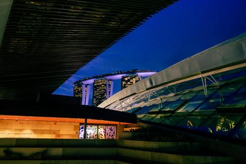 【シンガポール】ガーデンズバイザベイ シンガポール,ガーデンズバイザベイ,スーパーツリーの写真素材