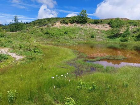 草津　白根山　明治火口 白根山,草津,群馬県の写真素材