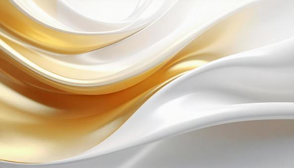 金色と白色の高級感のある生地の写真