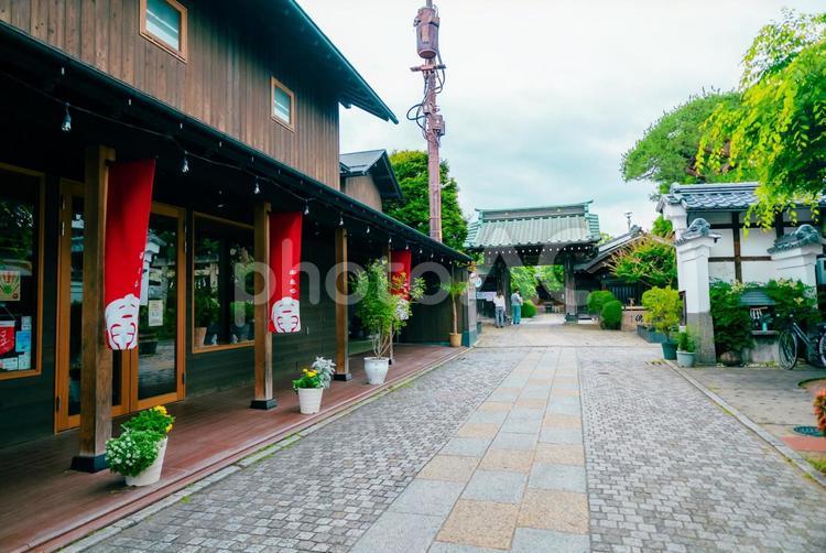 【埼玉】川越駅周辺の街並み 埼玉,川越,小江戸の写真素材