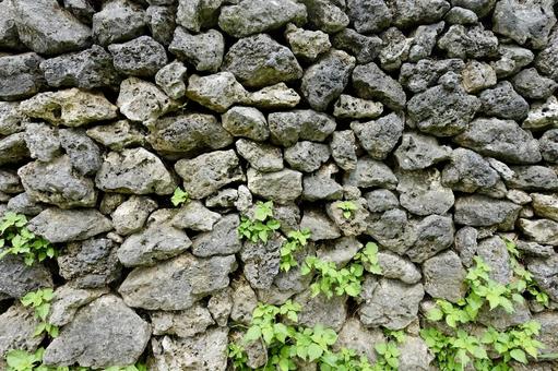 Photo, old, ishigaki, wall, 