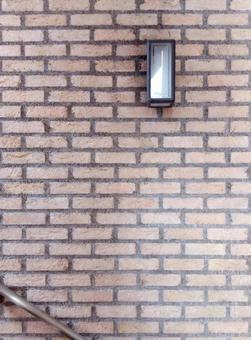 Wall lighting, brick wall lighting lamps and handrails, JPG Wall lighting, brick wall lighting lamps and handrails, wall surface, brick wall, brick, JPG
