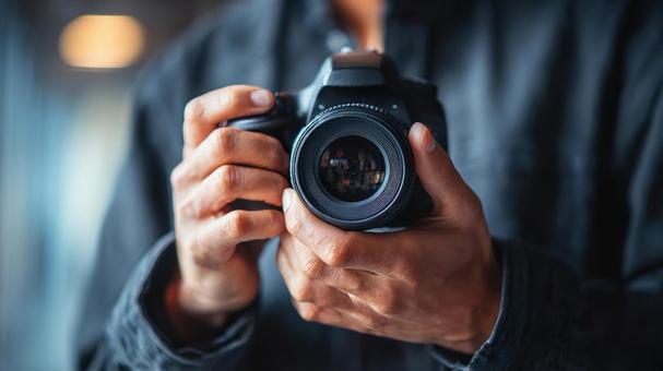 フォトグラファーの手元02 フォトグラファーの手元02の写真