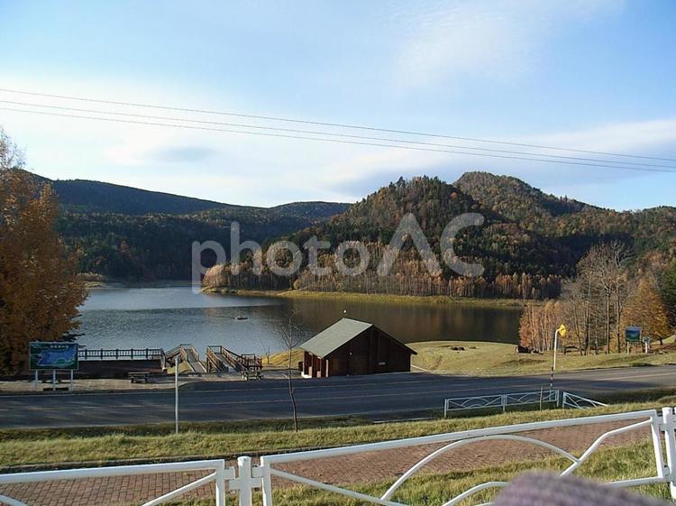 北海道　おけと湖 北海道,おけと湖,湖の写真素材