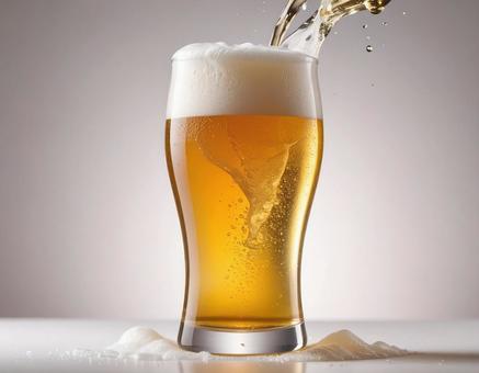 冷えたビール 冷えたビールの写真