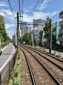 Photo, line, local line, station building, 