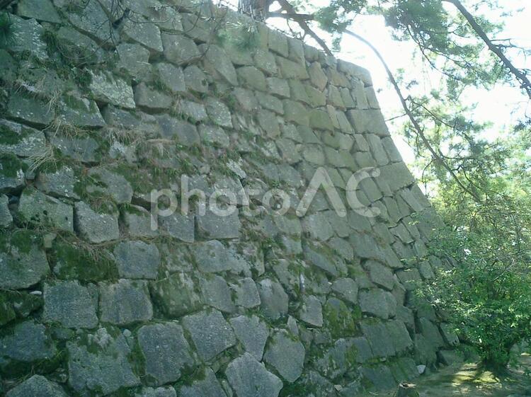 福山城本丸の石垣 福山城の写真素材