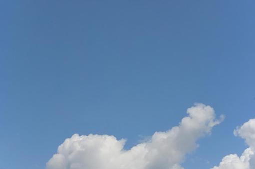 青い空と白い雲 青い空と白い雲の写真