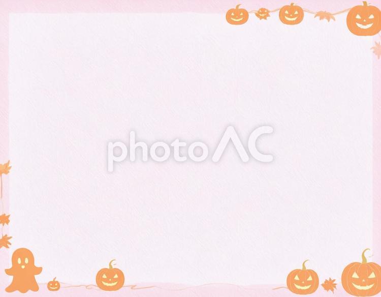 和紙風ハロウィン背景 ハロウィン,和紙,背景の写真素材