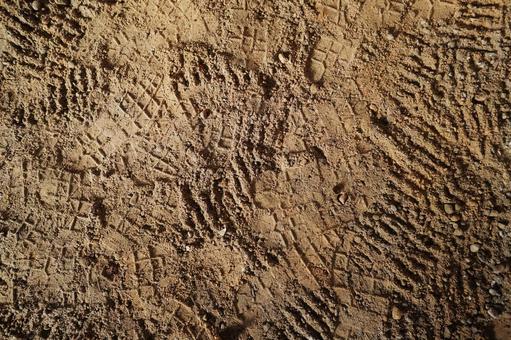 dirt ground with footprints, JPG dirt ground with footprints, JPG
