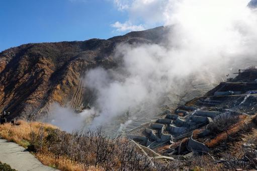 箱根大涌谷 箱根,大涌谷,観光地の写真素材