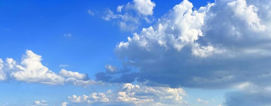 空の雲パノラマ 空の雲パノラマの写真