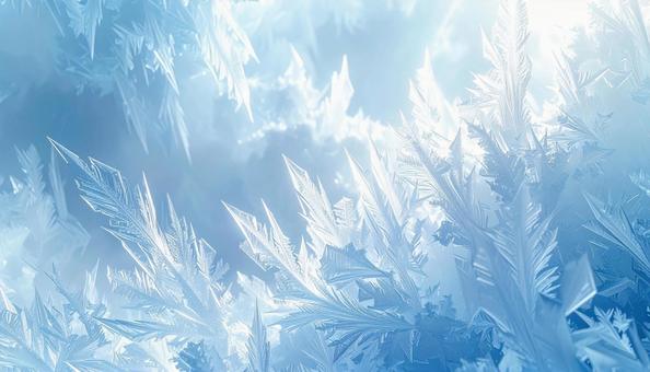 光に包まれる氷の結晶 美しい冬の自然 光に包まれる氷の結晶 美しい冬の自然の写真