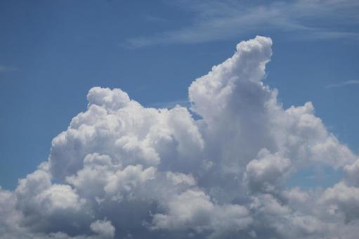 青空ともくもく雲と空の風景 青空ともくもく雲と空の風景の写真