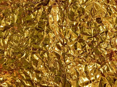 金色の紙くしゃくしゃ(細かい) 金色の紙くしゃくしゃ(細かい) 金色,紙,金の写真素材