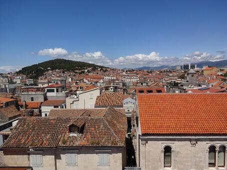 クロアチア　スプリトの街並み クロアチア,スプリト,街並みの写真素材