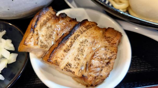 チャーシュー チャーシュー チャーシュー,豚肉,豚の写真素材