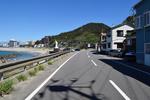 爽快な海沿いの道路 爽快な海沿いの道路,爽快な道路,海沿いの道路の写真素材