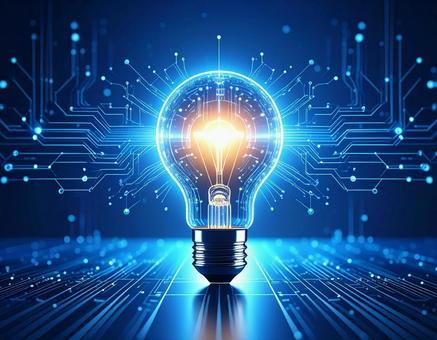 サイバーな電球素材 サイバーな電球素材の写真