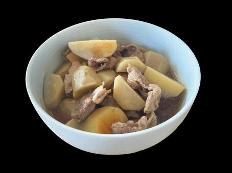 里芋の煮物 里芋の煮物,里芋,豚肉の写真素材