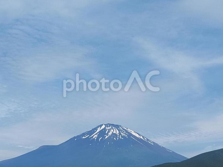 6月の富士山b 富士山,山,空の写真素材