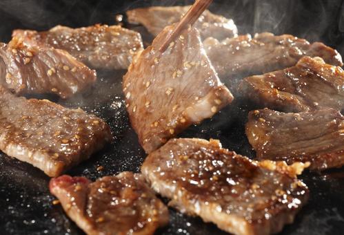 焼き肉 焼き肉 焼き肉,焼く,火の写真素材