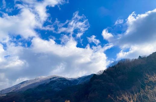 青空映す白銀の峰 青空映す白銀の峰 快晴,雪山,白銀の写真素材