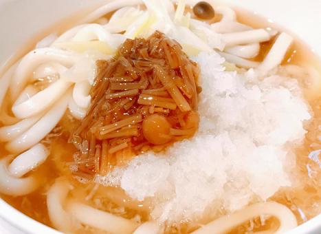 なめ茸大根おろしうどん なめ茸大根おろしうどん なめ茸大根おろしうどん,おろしなめ茸うどん,なめ茸おろしうどんの写真素材
