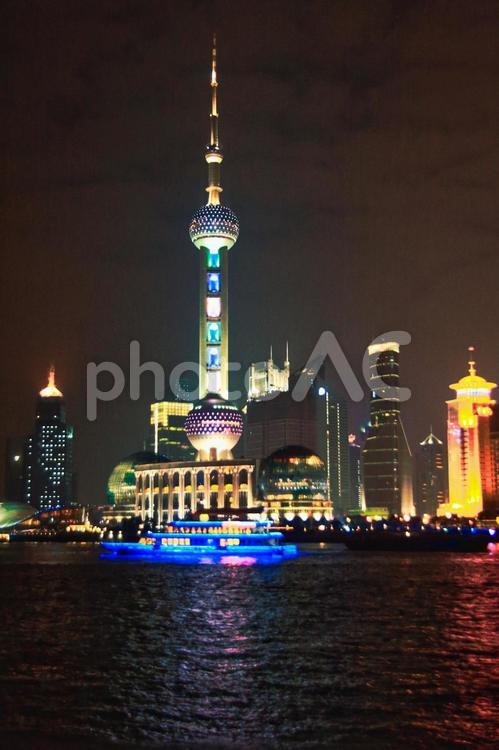 中国・上海のイメージ 中国,夜景,上海の写真素材