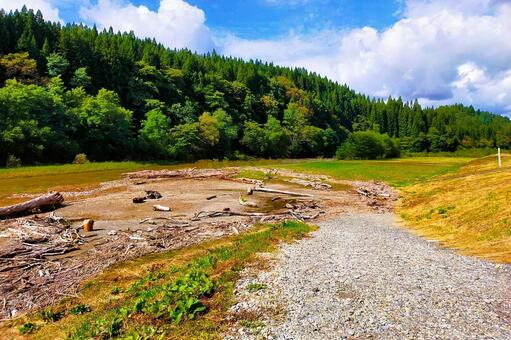 2025年10月の里山9 山間部,川原,河川敷の写真素材