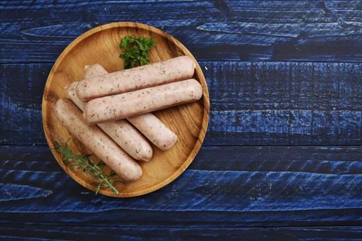 ハーブ入りソーセージの盛り合わせ ハーブ入りソーセージの盛り合わせ ソーセージ,ハーブ,肉料理の写真素材